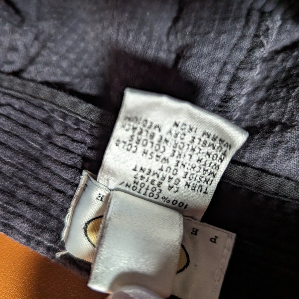 VTG Talbots Gray Corduroy Pants Pockets Stretch Wale Tapered Leg 12 Petite Wide - Picture 4 of 4